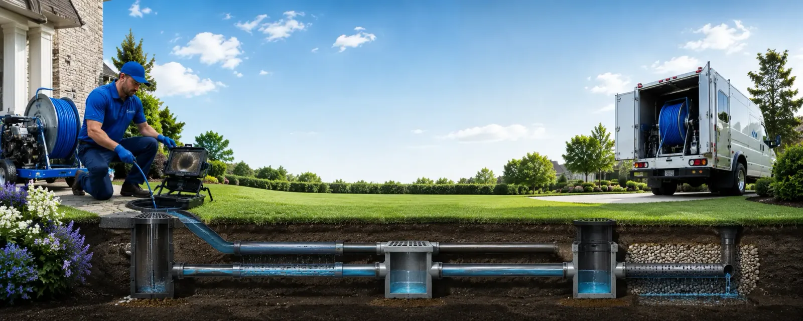 Outdoor drain cleaning information for Owanka, SD